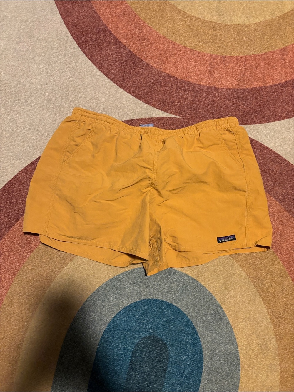 Patagonia Women's Mustard Yellow Athletic Shorts